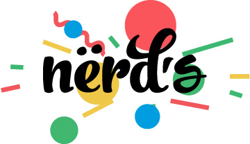 Красочный логотип nerd`s